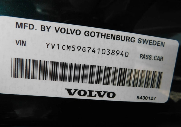 Volvo XC 90 cena 36980 przebieg: 245000, rok produkcji 2003 z Września małe 326